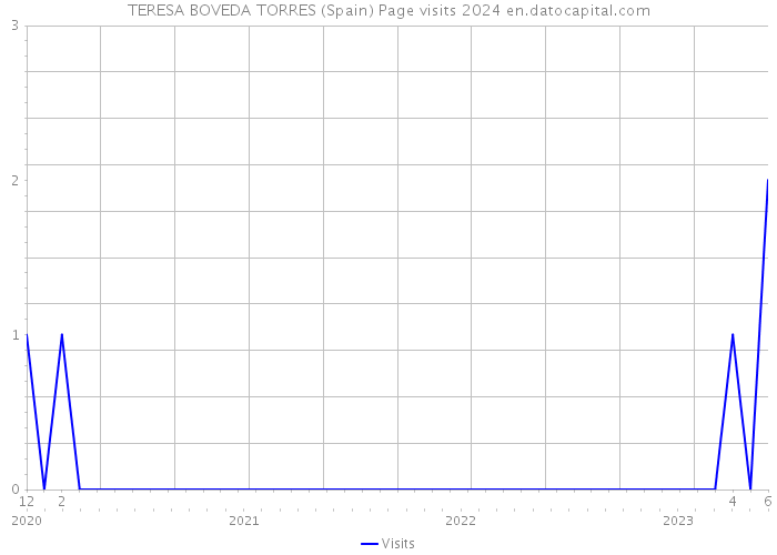 TERESA BOVEDA TORRES (Spain) Page visits 2024 