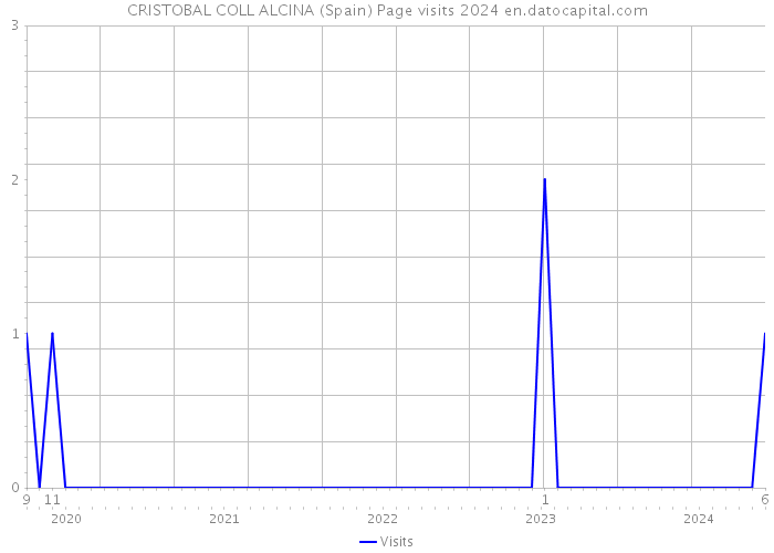 CRISTOBAL COLL ALCINA (Spain) Page visits 2024 