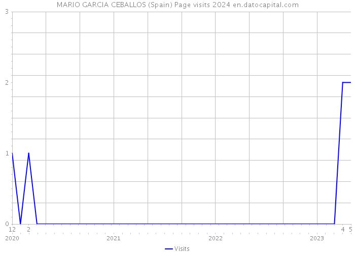 MARIO GARCIA CEBALLOS (Spain) Page visits 2024 