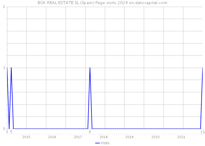BOK REAL ESTATE SL (Spain) Page visits 2024 