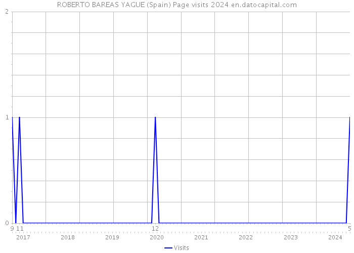 ROBERTO BAREAS YAGUE (Spain) Page visits 2024 