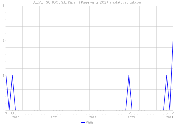 BELVET SCHOOL S.L. (Spain) Page visits 2024 