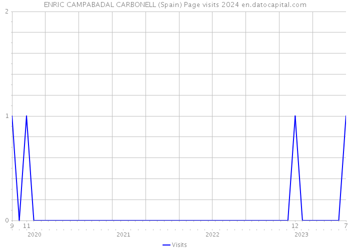 ENRIC CAMPABADAL CARBONELL (Spain) Page visits 2024 