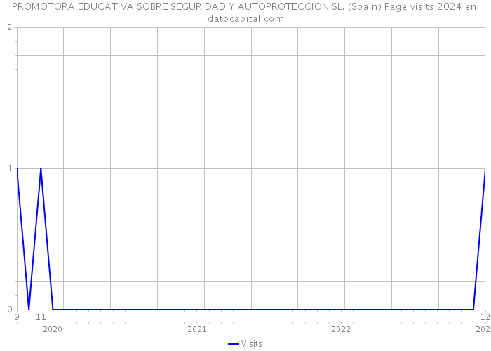 PROMOTORA EDUCATIVA SOBRE SEGURIDAD Y AUTOPROTECCION SL. (Spain) Page visits 2024 