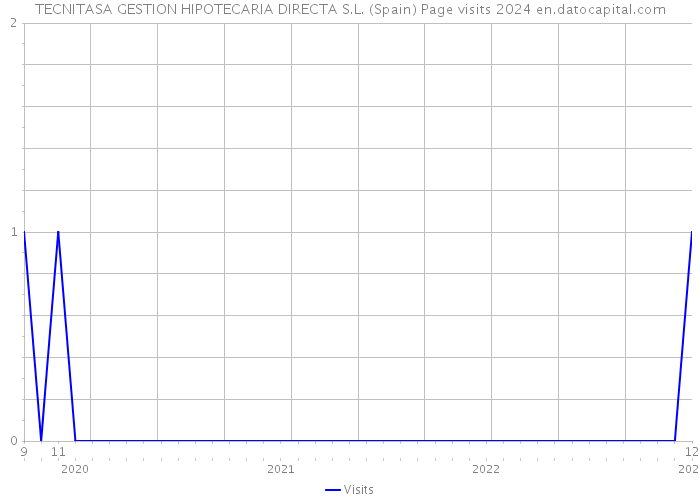 TECNITASA GESTION HIPOTECARIA DIRECTA S.L. (Spain) Page visits 2024 