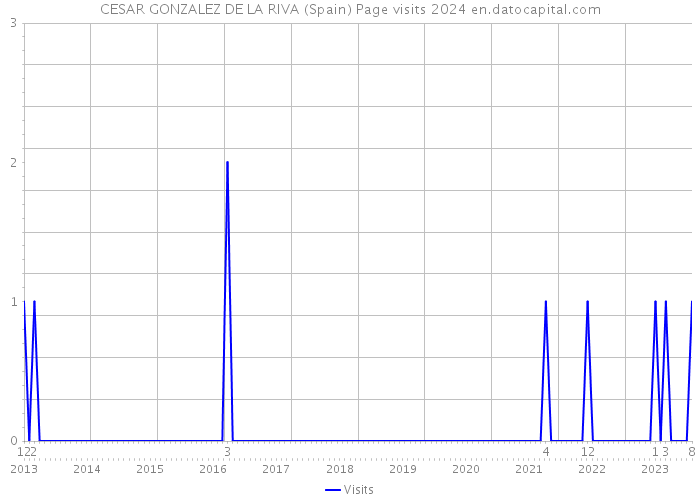 CESAR GONZALEZ DE LA RIVA (Spain) Page visits 2024 