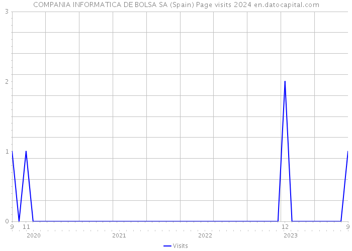 COMPANIA INFORMATICA DE BOLSA SA (Spain) Page visits 2024 