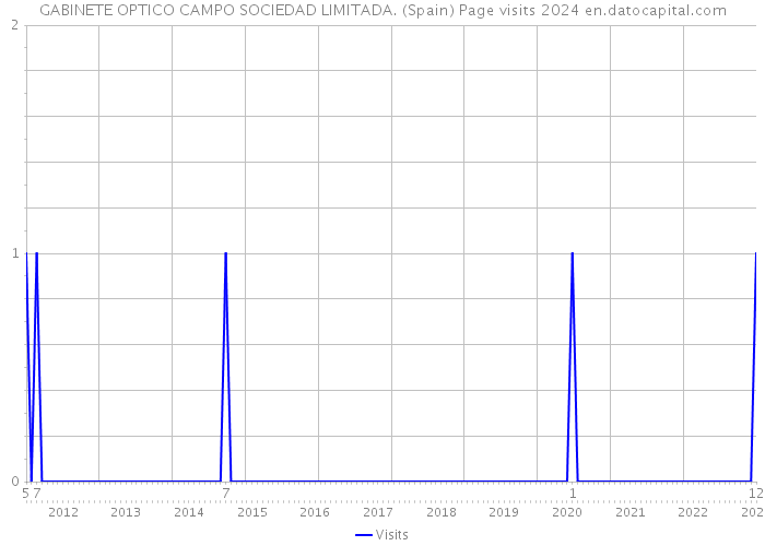 GABINETE OPTICO CAMPO SOCIEDAD LIMITADA. (Spain) Page visits 2024 
