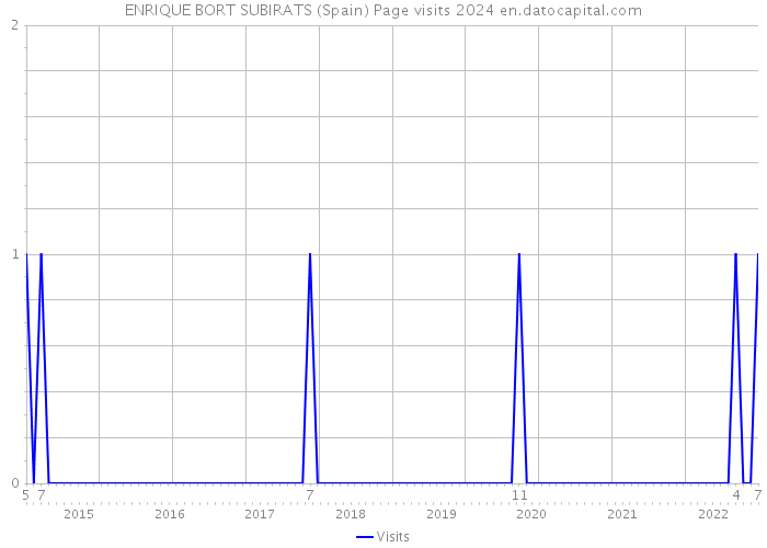 ENRIQUE BORT SUBIRATS (Spain) Page visits 2024 
