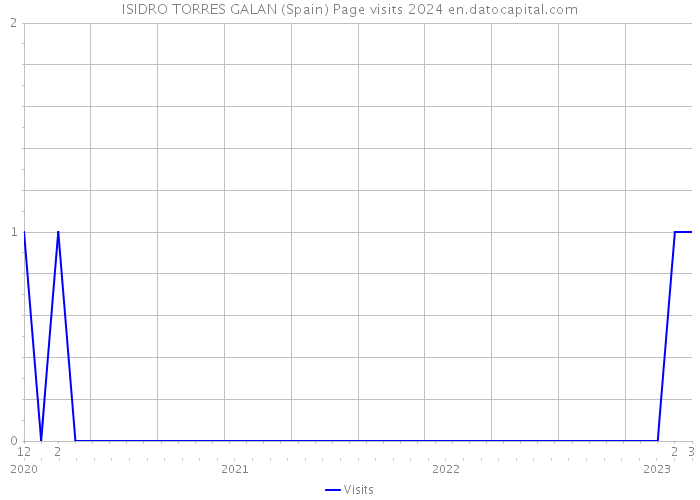 ISIDRO TORRES GALAN (Spain) Page visits 2024 