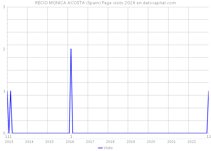 RECIO MONICA ACOSTA (Spain) Page visits 2024 