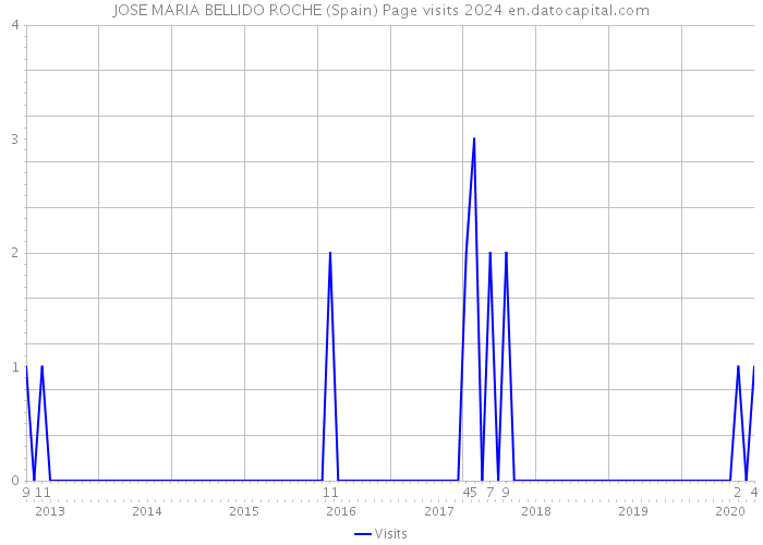 JOSE MARIA BELLIDO ROCHE (Spain) Page visits 2024 
