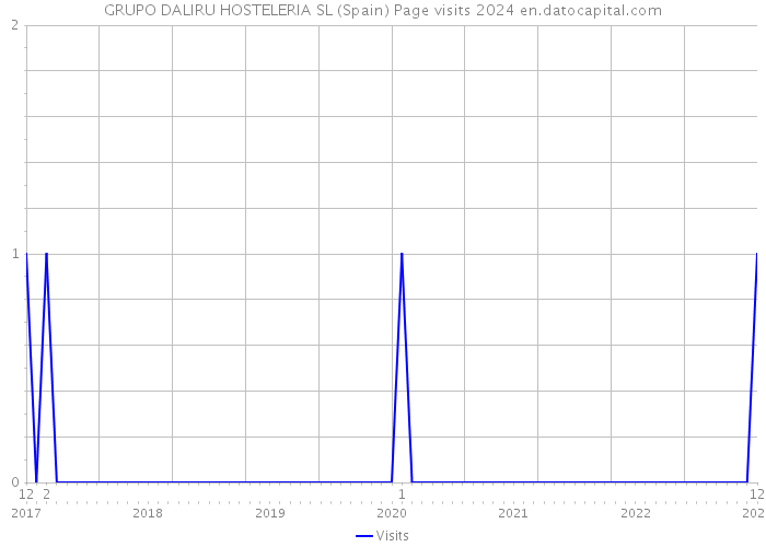 GRUPO DALIRU HOSTELERIA SL (Spain) Page visits 2024 