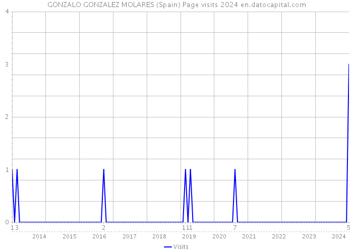 GONZALO GONZALEZ MOLARES (Spain) Page visits 2024 