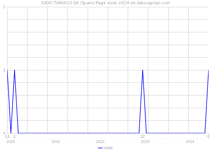 IODO TAMAGO SA (Spain) Page visits 2024 