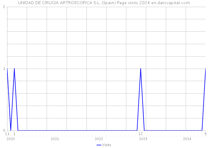 UNIDAD DE CIRUGIA ARTROSCOPICA S.L. (Spain) Page visits 2024 