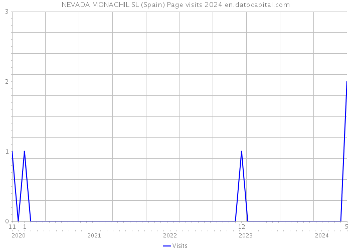 NEVADA MONACHIL SL (Spain) Page visits 2024 