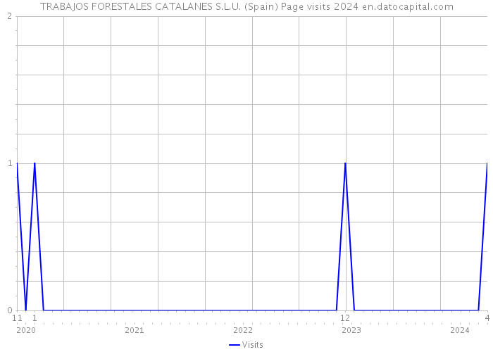 TRABAJOS FORESTALES CATALANES S.L.U. (Spain) Page visits 2024 