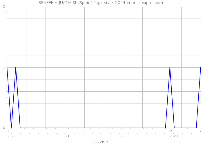 BRASERIA JUANA SL (Spain) Page visits 2024 