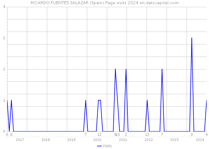 RICARDO FUENTES SALAZAR (Spain) Page visits 2024 