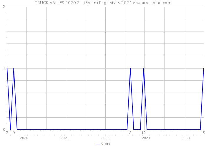 TRUCK VALLES 2020 S.L (Spain) Page visits 2024 