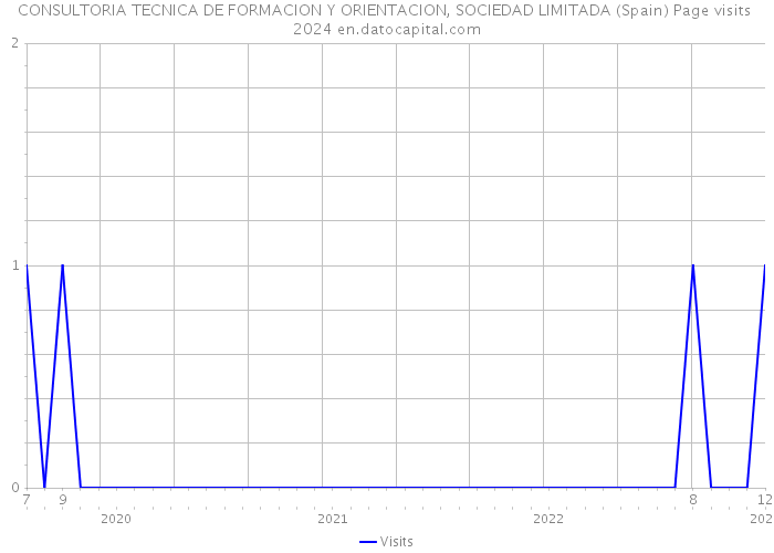 CONSULTORIA TECNICA DE FORMACION Y ORIENTACION, SOCIEDAD LIMITADA (Spain) Page visits 2024 