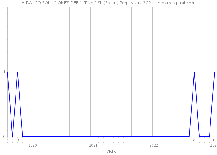 HIDALGO SOLUCIONES DEFINITIVAS SL (Spain) Page visits 2024 
