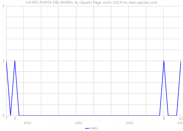 KAYRO PUNTA DEL MORAL SL (Spain) Page visits 2024 