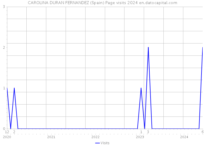CAROLINA DURAN FERNANDEZ (Spain) Page visits 2024 