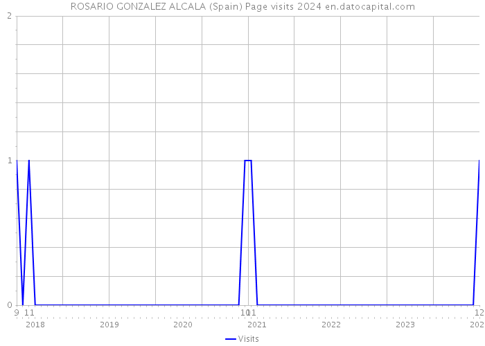 ROSARIO GONZALEZ ALCALA (Spain) Page visits 2024 