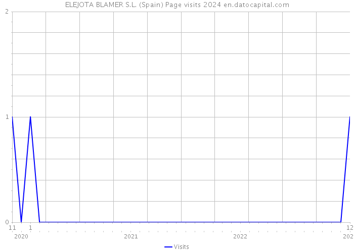 ELEJOTA BLAMER S.L. (Spain) Page visits 2024 