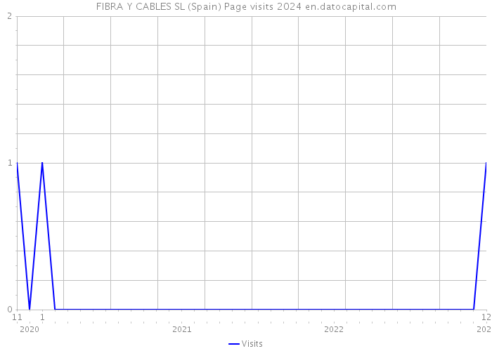 FIBRA Y CABLES SL (Spain) Page visits 2024 