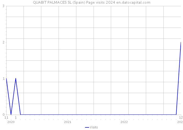 QUABIT PALMACES SL (Spain) Page visits 2024 