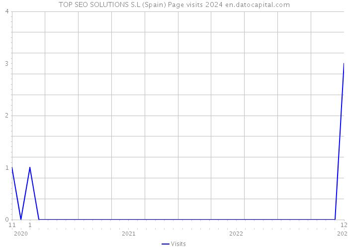 TOP SEO SOLUTIONS S.L (Spain) Page visits 2024 