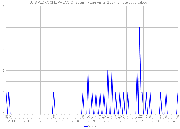 LUIS PEDROCHE PALACIO (Spain) Page visits 2024 