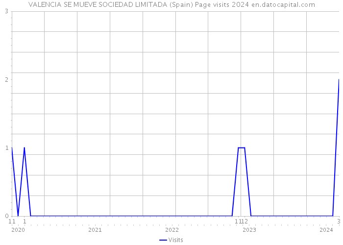 VALENCIA SE MUEVE SOCIEDAD LIMITADA (Spain) Page visits 2024 
