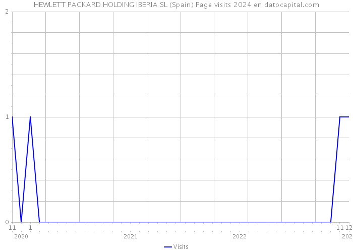 HEWLETT PACKARD HOLDING IBERIA SL (Spain) Page visits 2024 