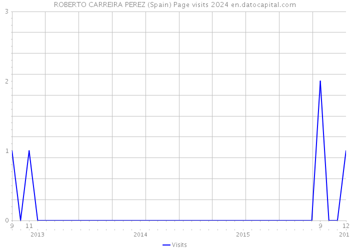 ROBERTO CARREIRA PEREZ (Spain) Page visits 2024 