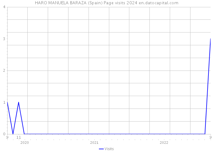 HARO MANUELA BARAZA (Spain) Page visits 2024 