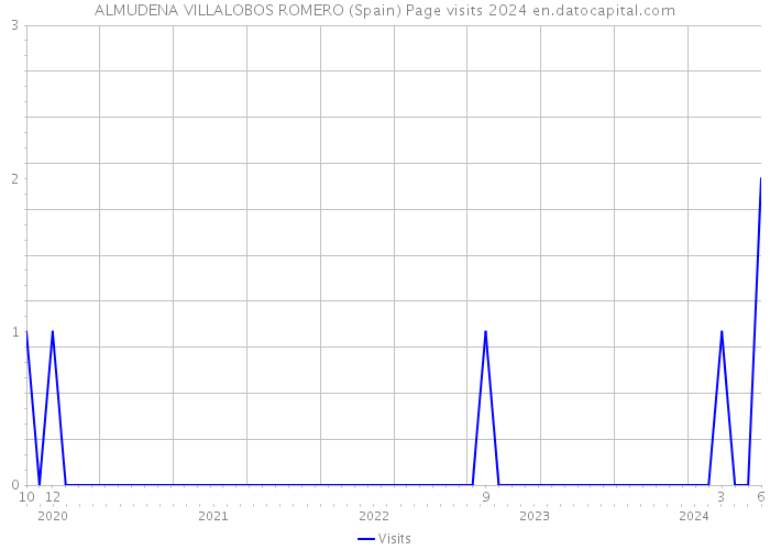 ALMUDENA VILLALOBOS ROMERO (Spain) Page visits 2024 