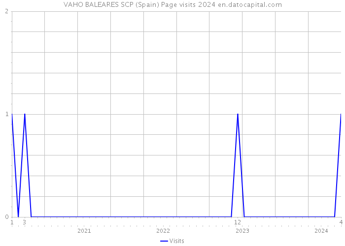 VAHO BALEARES SCP (Spain) Page visits 2024 