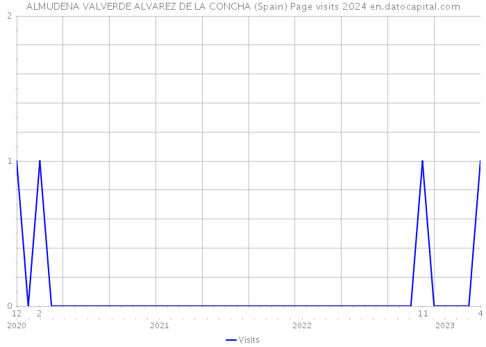 ALMUDENA VALVERDE ALVAREZ DE LA CONCHA (Spain) Page visits 2024 