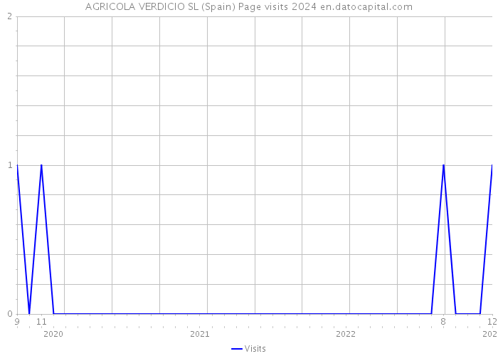AGRICOLA VERDICIO SL (Spain) Page visits 2024 