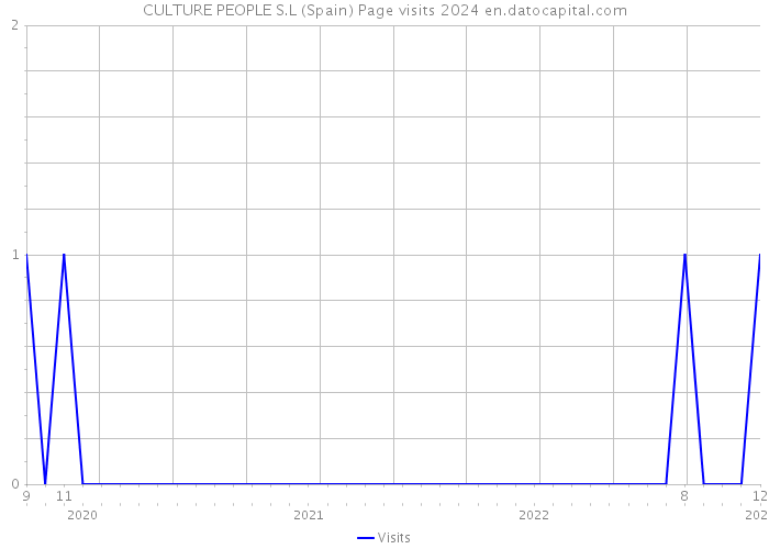 CULTURE PEOPLE S.L (Spain) Page visits 2024 