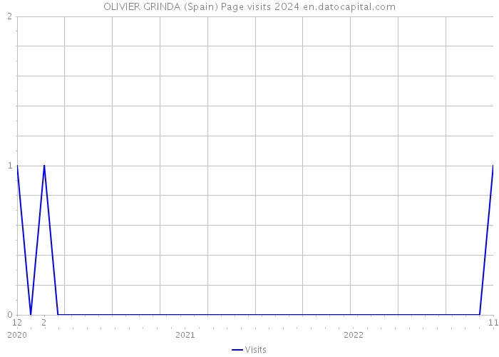 OLIVIER GRINDA (Spain) Page visits 2024 