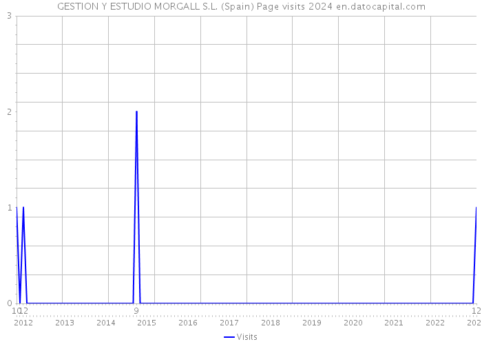 GESTION Y ESTUDIO MORGALL S.L. (Spain) Page visits 2024 