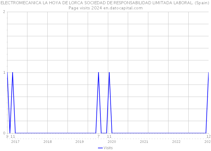 ELECTROMECANICA LA HOYA DE LORCA SOCIEDAD DE RESPONSABILIDAD LIMITADA LABORAL. (Spain) Page visits 2024 