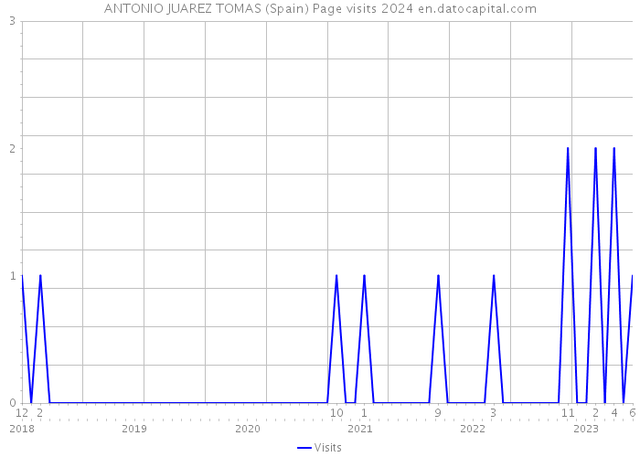 ANTONIO JUAREZ TOMAS (Spain) Page visits 2024 