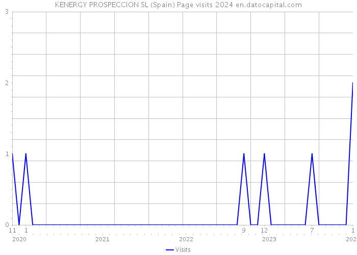 KENERGY PROSPECCION SL (Spain) Page visits 2024 