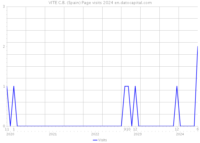 VITE C.B. (Spain) Page visits 2024 